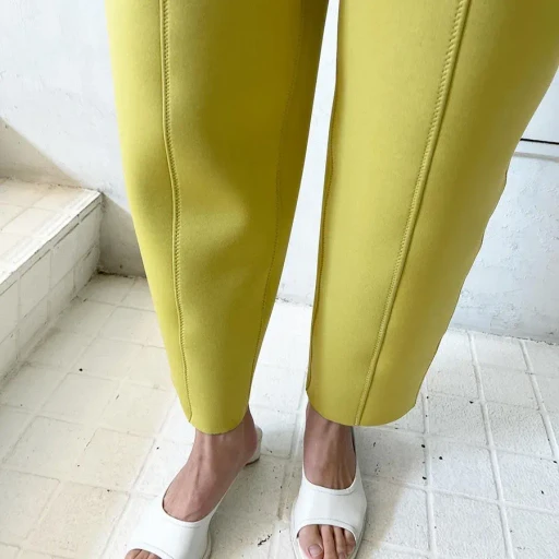 Urethane High-Waist Pants
