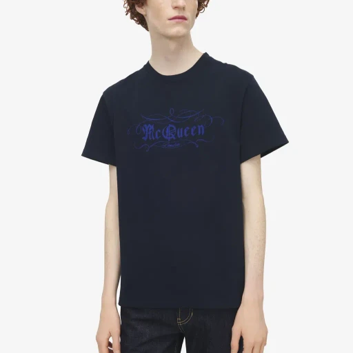 Mcqueen Script Print T-Shirt