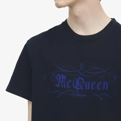 Mcqueen Script Print T-Shirt