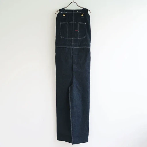Denim Overall Apron Maxi Dress