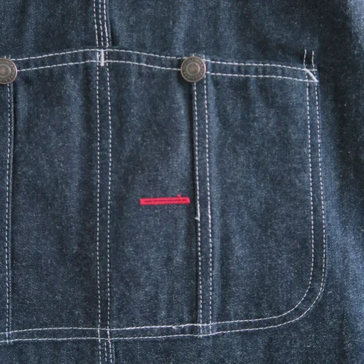 Denim Overall Apron Maxi Dress