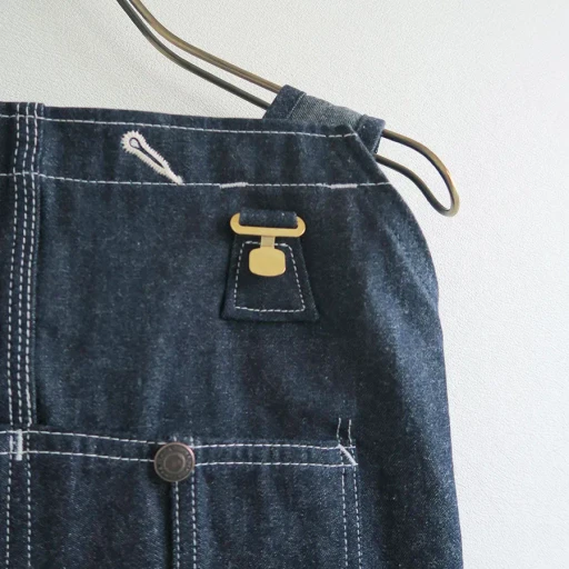 Denim Overall Apron Maxi Dress