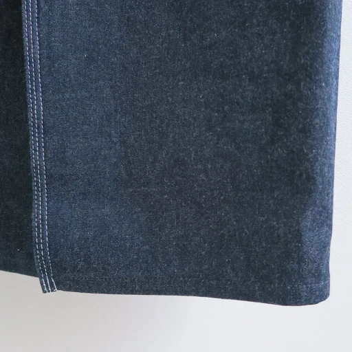 Denim Overall Apron Maxi Dress