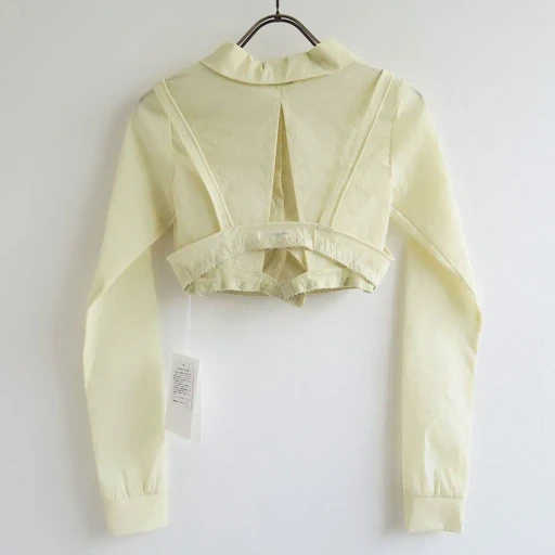 Stretch Taffeta Layered Bra Top Shirt