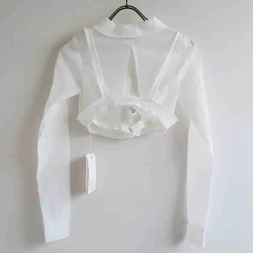 Stretch Taffeta Layered Bra Top Shirt
