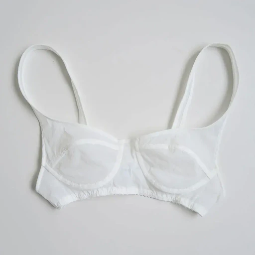 Stretch Taffeta Layered Bra Top Shirt