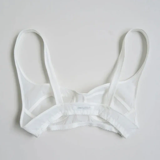 Stretch Taffeta Layered Bra Top Shirt