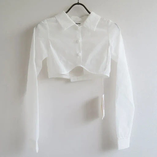 Stretch Taffeta Layered Bra Top Shirt