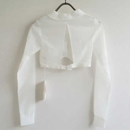 Stretch Taffeta Layered Bra Top Shirt