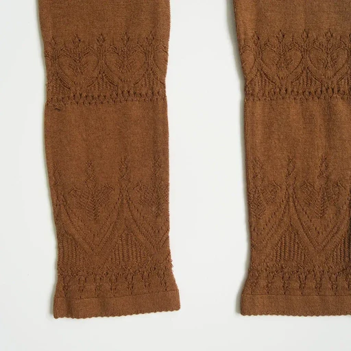 Silk Lace Knitting Tights Top