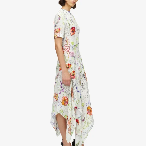 Meadow Floral Asymmetric Dress
