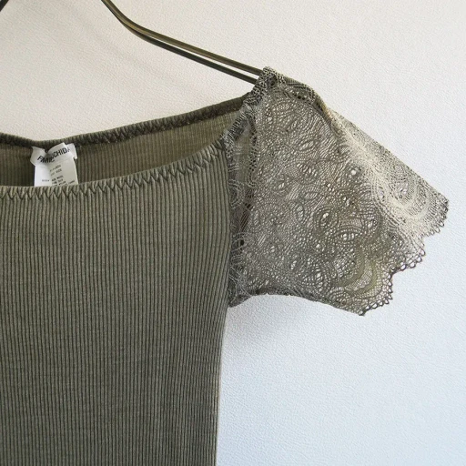 Rib Off-Shoulder Underwear