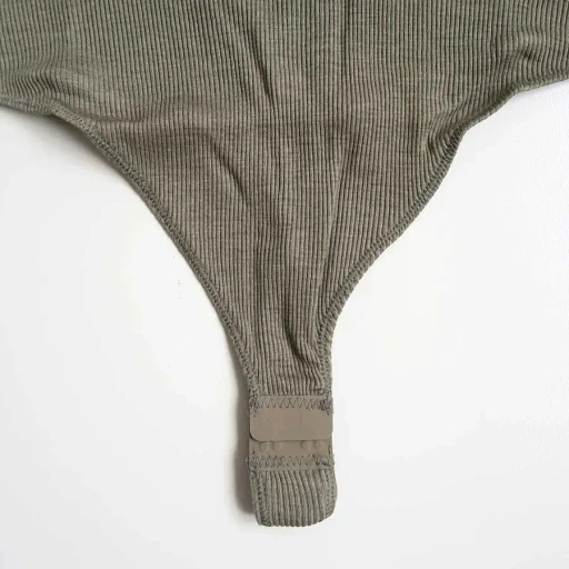 Rib Halter-Neck Bodysuit