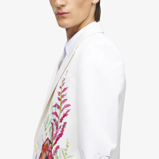 Meadow Floral Single-Breasted Jacket