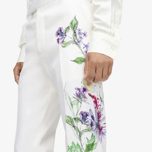 Meadow Floral Single-Breasted Jacket