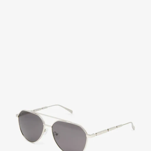 Metal Plaque Pilot Sunglasses
