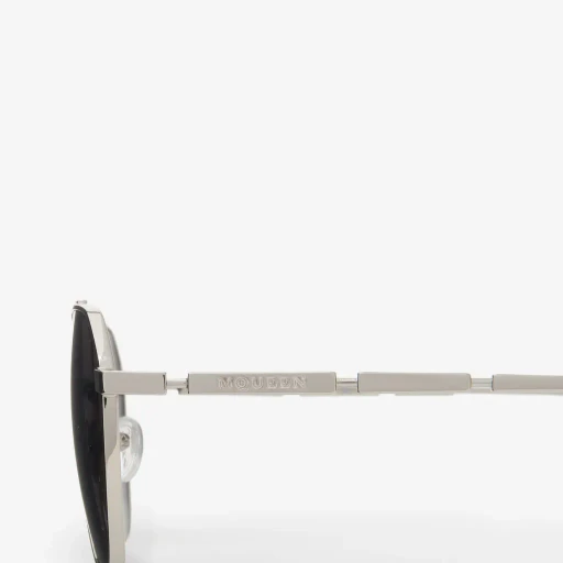 Metal Plaque Pilot Sunglasses