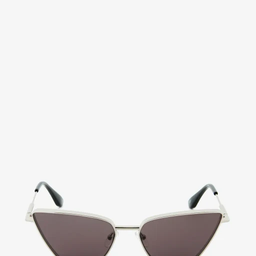 Metal T-Bar Cat-Eye Sunglasses
