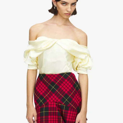 Off-The-Shoulder Draped Top