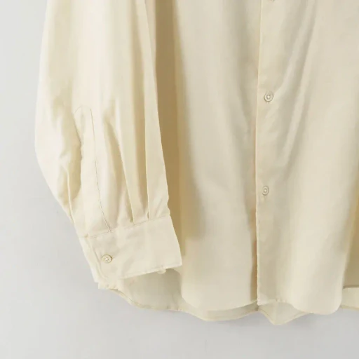 Cotton Cashmere L/S Oversized Regular Collar Shirt