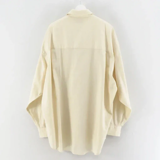 Cotton Cashmere L/S Oversized Regular Collar Shirt