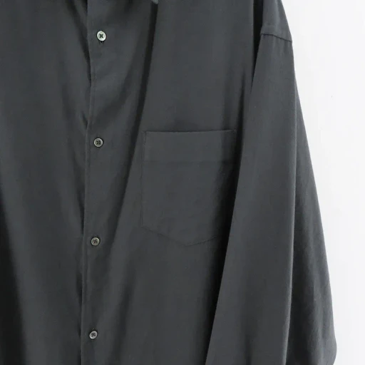 Cotton Cashmere L/S Oversized Regular Collar Shirt