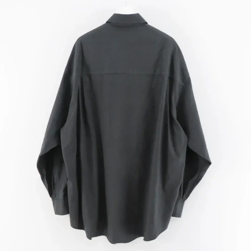 Cotton Cashmere L/S Oversized Regular Collar Shirt