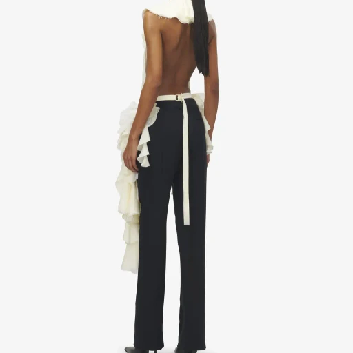 Oyster Ruffle Top