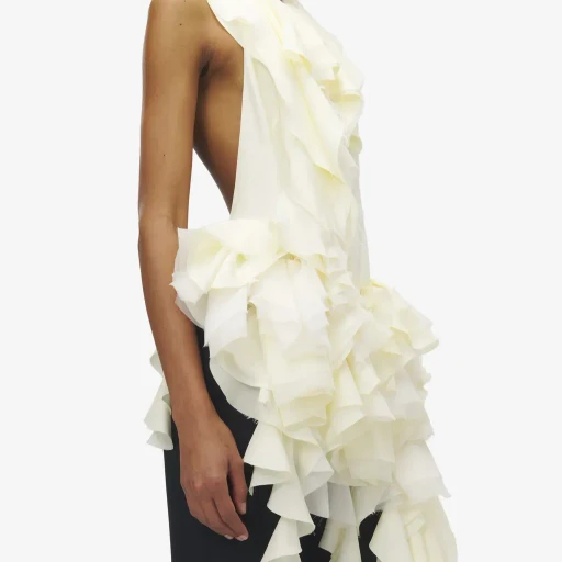 Oyster Ruffle Top