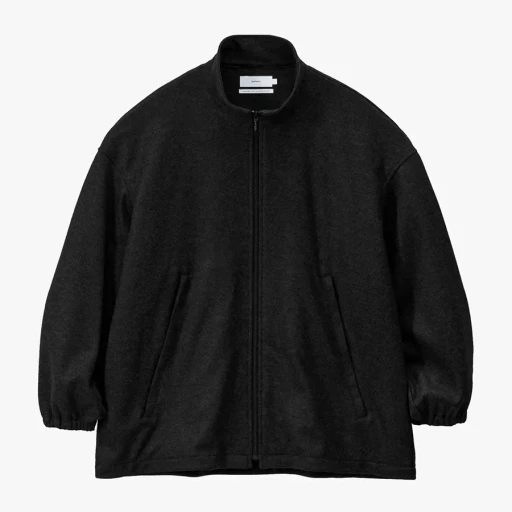 Wool Smooth Flannel Track Blouson