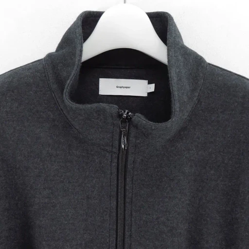Wool Smooth Flannel Track Blouson