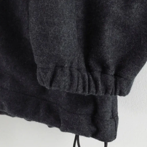 Wool Smooth Flannel Track Blouson