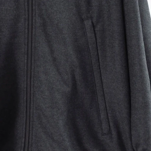 Wool Smooth Flannel Track Blouson