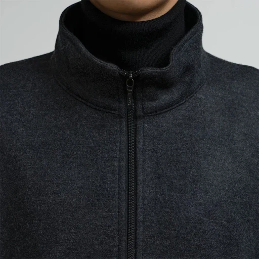 Wool Smooth Flannel Track Blouson