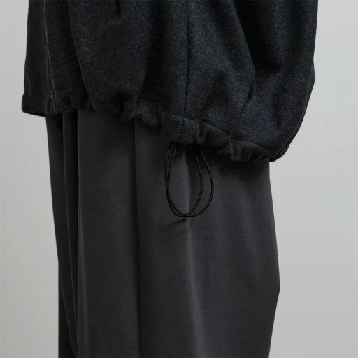 Wool Smooth Flannel Track Blouson