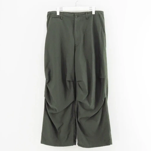 Cotton Cupro Back Satin Military Pants