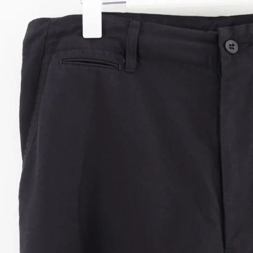 Cotton Cupro Back Satin Military Pants
