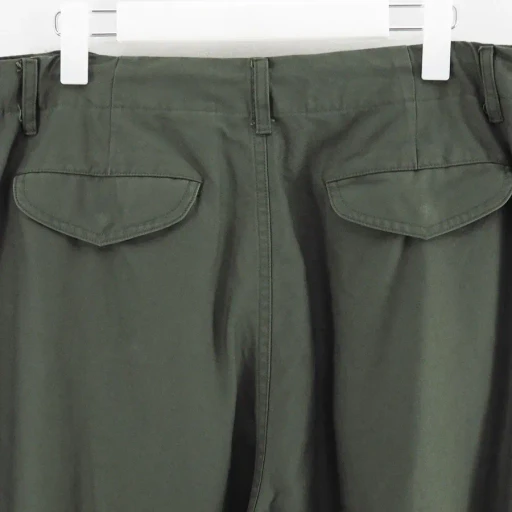 Cotton Cupro Back Satin Military Pants