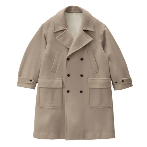 Light Melton Pea Coat