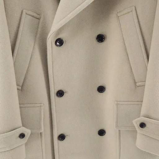 Light Melton Pea Coat