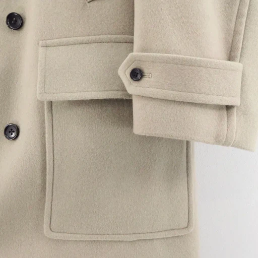 Light Melton Pea Coat