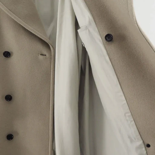 Light Melton Pea Coat