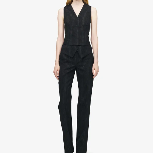 Pinstriped Tailored Waistcoat