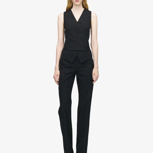 Pinstriped Tailored Waistcoat