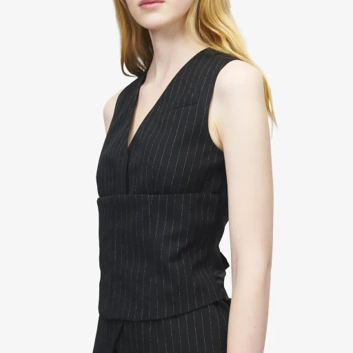 Pinstriped Tailored Waistcoat