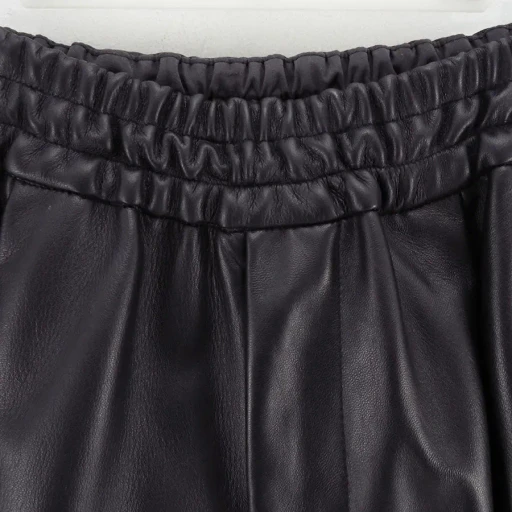 Lamb Leather Wide Shorts