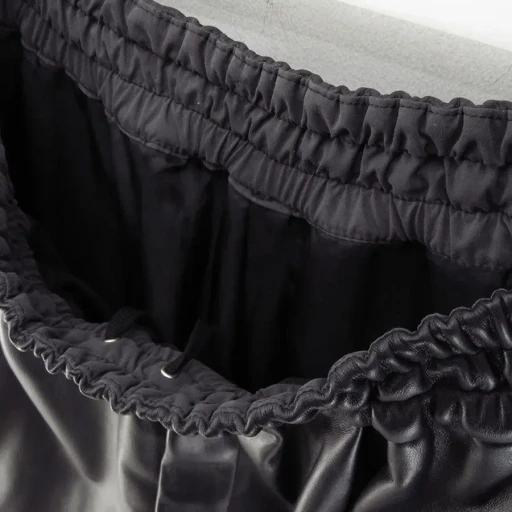 Lamb Leather Wide Shorts