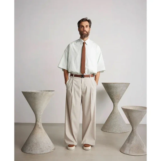 Alumo For Gp S/S Oversized Regular Collar Shirt