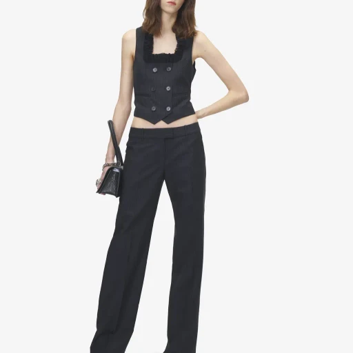 Pinstriped Tailored Waistcoat