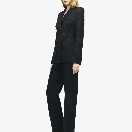 Pinstriped Tailored Trousers